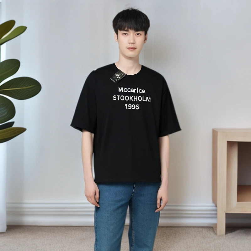 2025【编号133】广州UUS-十三行潮牌时尚T恤透气宽松纯棉百搭通勤