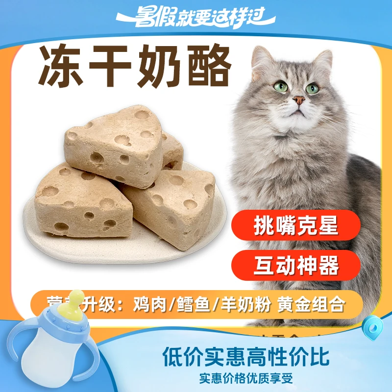冻干鸡肉奶酪三角饼猫冻干零食冻干宠物零食冻干猫零食猫猫零食
