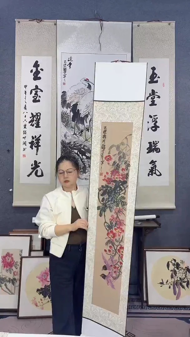 国画小*馆175*32吴铁成作品