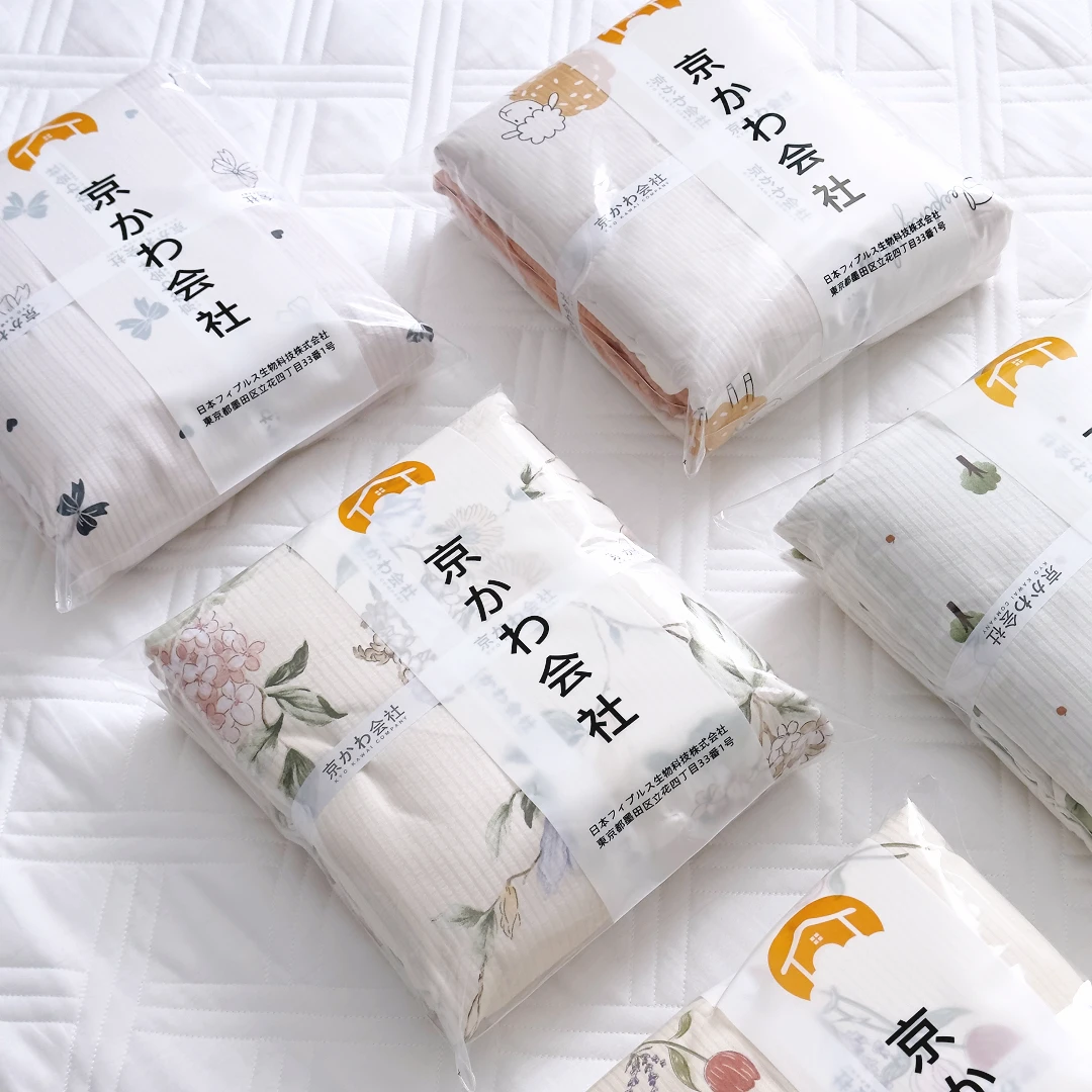 专享【京かわ会社】云纱棉四件套 随机花色四件套1