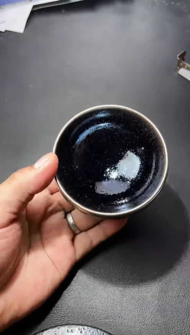 茶盏286叶紫建盏叶紫