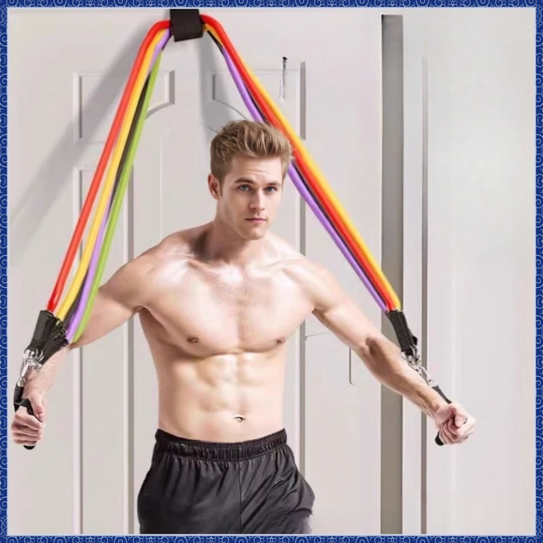 拉力绳健身男带弹力绳家用阻力带拉力器练背力量胸肌训练器材D534