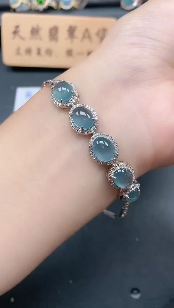 银S925镶嵌戒指翡翠111