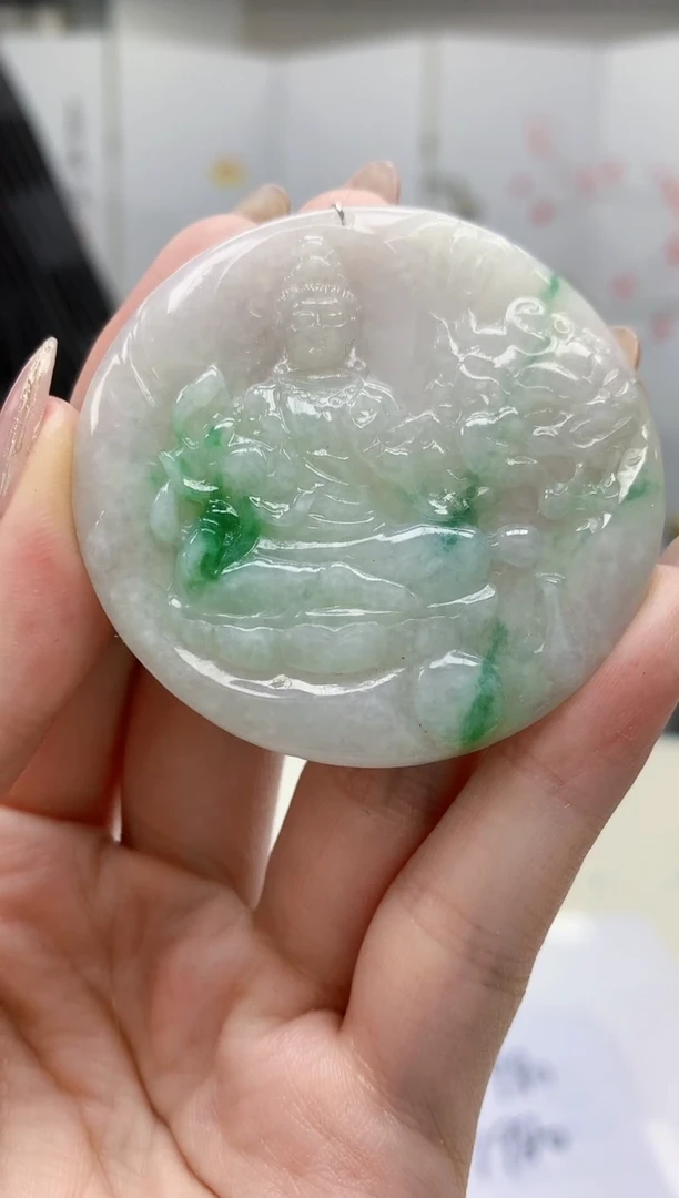 【闪购商品】定制翡翠未镶嵌5153jw-毛货挂件67