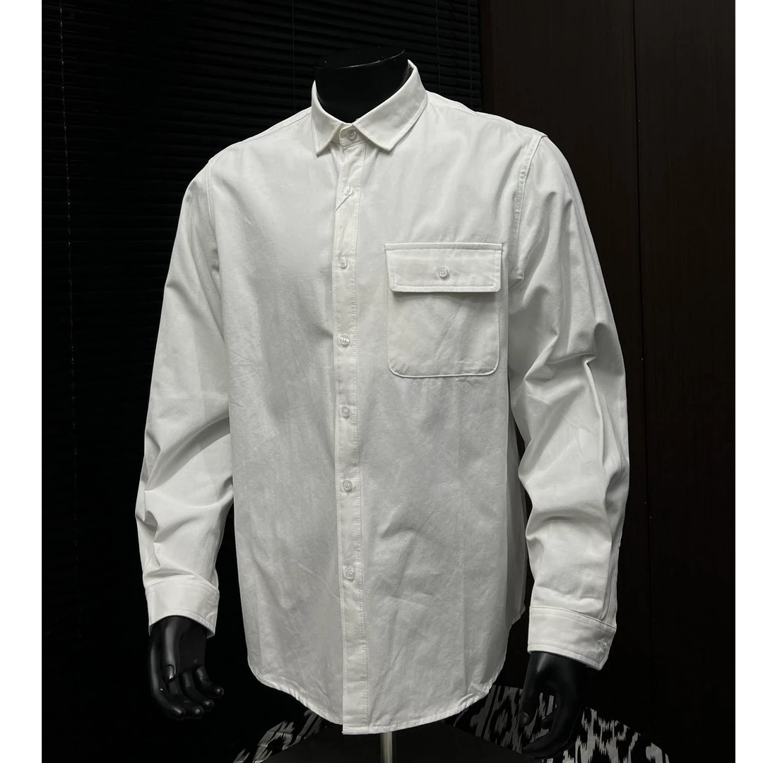 【koztun】春季纯棉撞色2612#男士休圆领长袖百搭修身潮流纯色经典