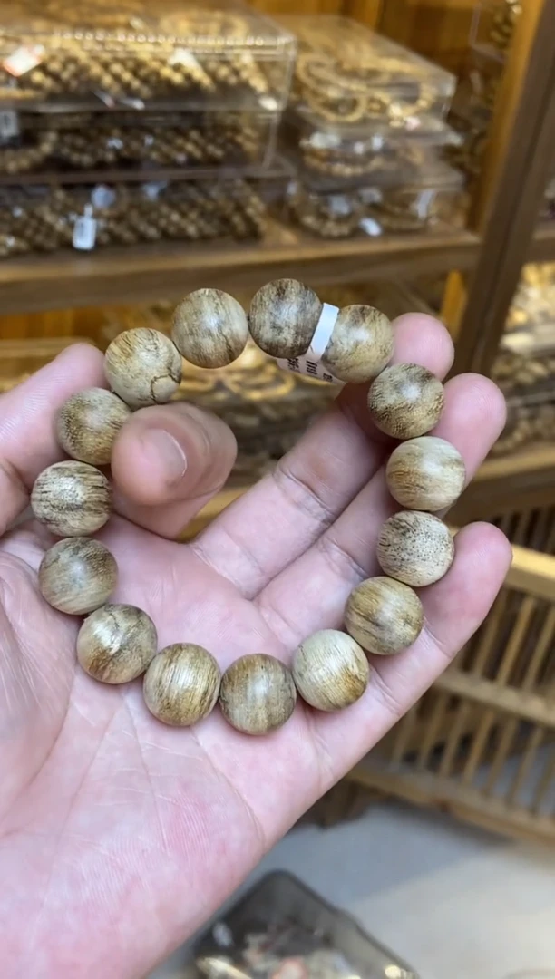 沉香手串达拉干圆珠单圈1.5鹧鸪斑多样性发其一