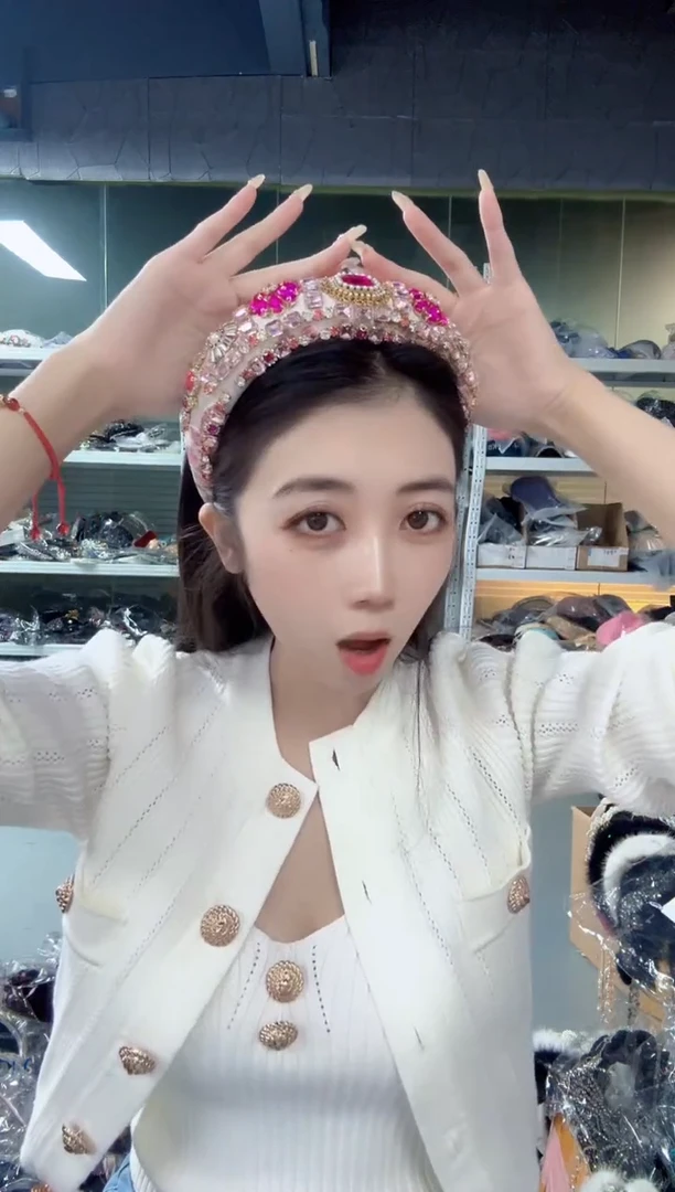 人造彩棉清货发箍16