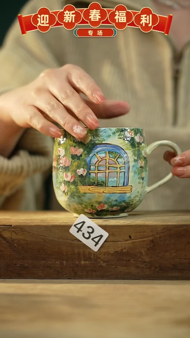 【闪购商品】瓷片油画风·彩绘·设计师石一款