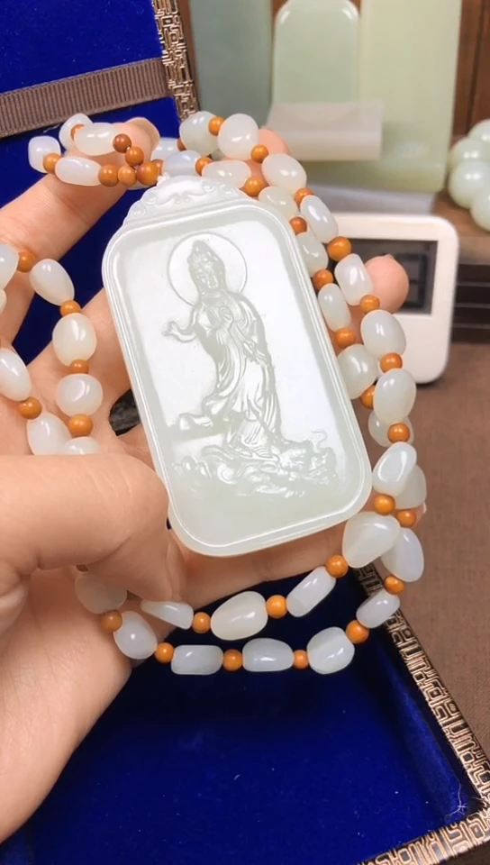 颈饰未镶嵌和田玉家**情1540