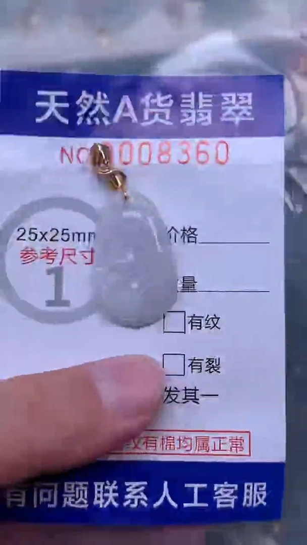 吊坠(赠链)未镶嵌翡翠1