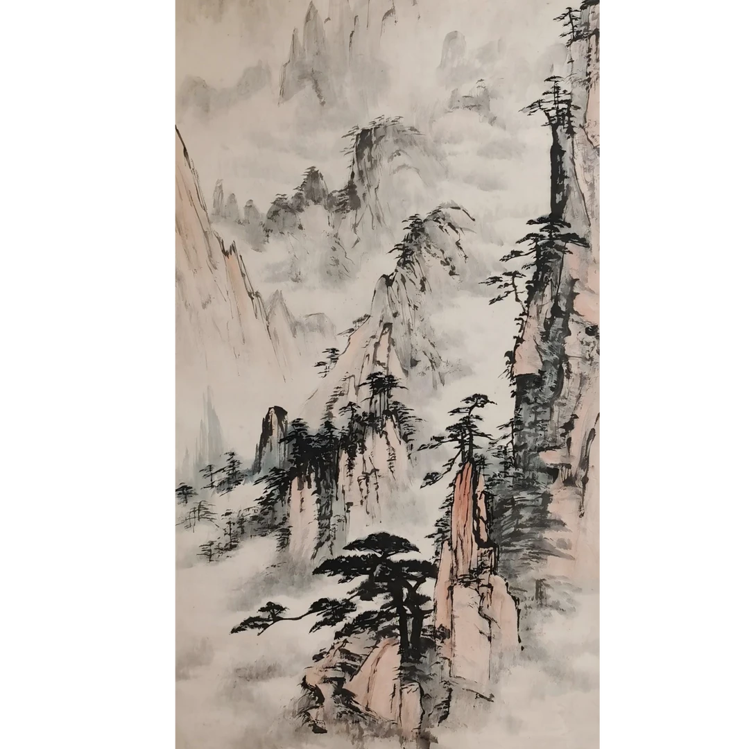【辽拍】V250709-2-801《山水》（5.9平尺) 纸本镜片 DD8