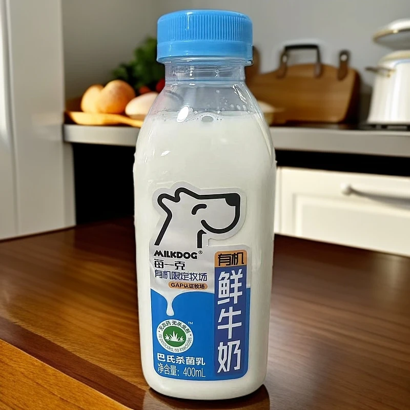 【短保15天至3月17日】5瓶*400ml MILKDOG有机鲜牛奶