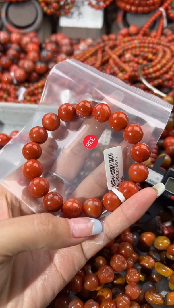 未镶嵌手串南红玛瑙12+