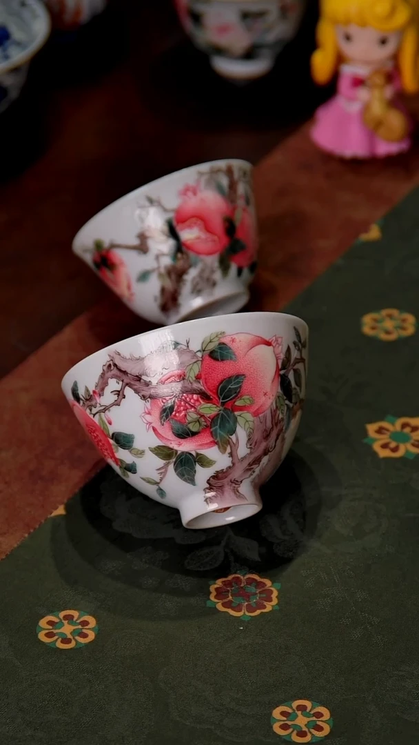 石榴鸡心杯 超级好看