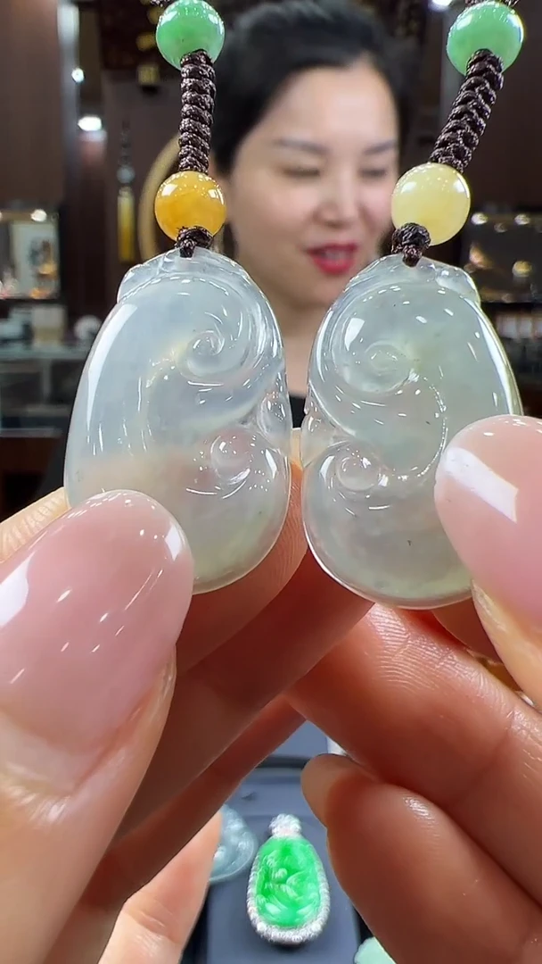 翡翠挂件未镶嵌如意手机挂（多样性发其一）