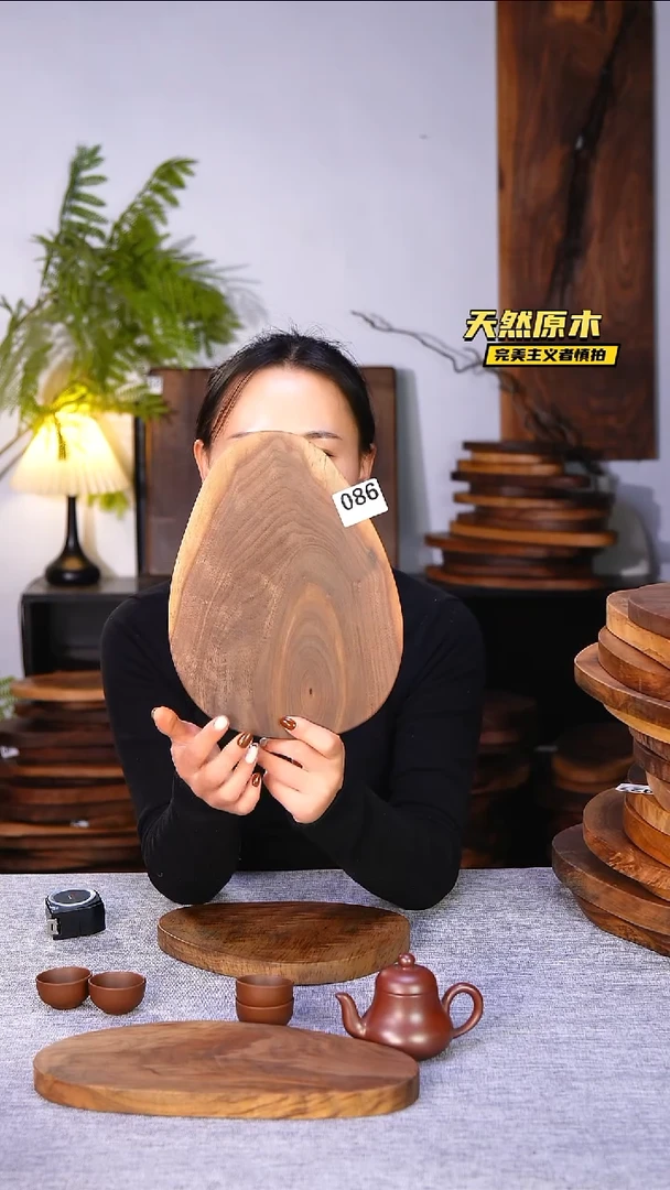 木北美黑胡桃原木.干裂疤结不属于商品质量问题完美主义者慎拍