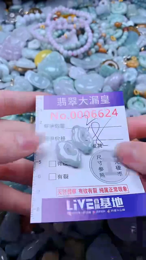 翡翠未镶嵌吊坠(不含链)6624