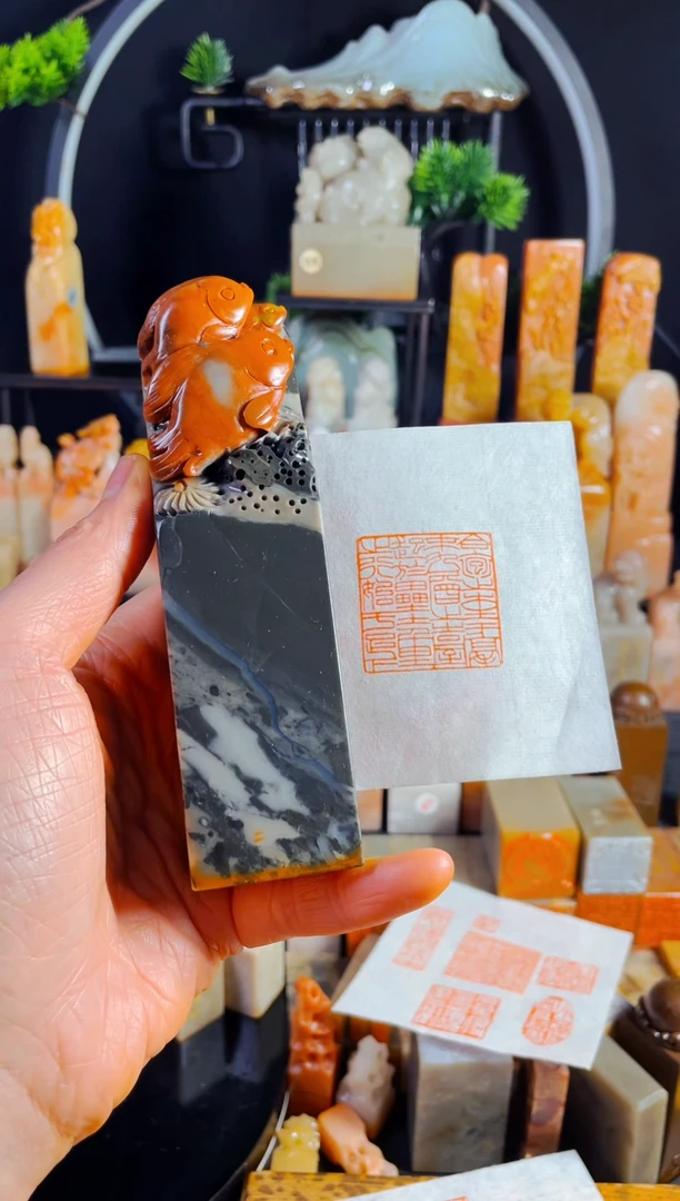 【闪购商品】寿山石印石手工篆刻《合抱之木生于毫末..》