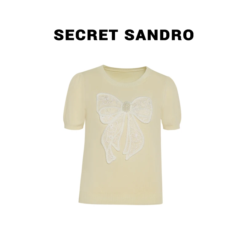 【蝴蝶结】【多娜&Secret Sandro粉丝专享】毛针织衫 M55280024Q