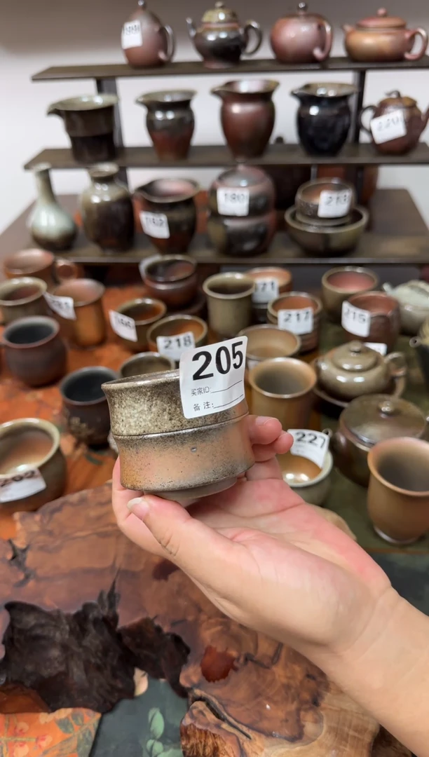 坭兴陶柴烧竹节主人杯