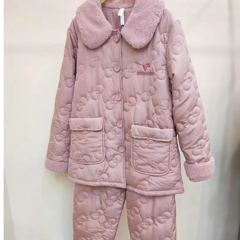 女士休闲翻领家居服