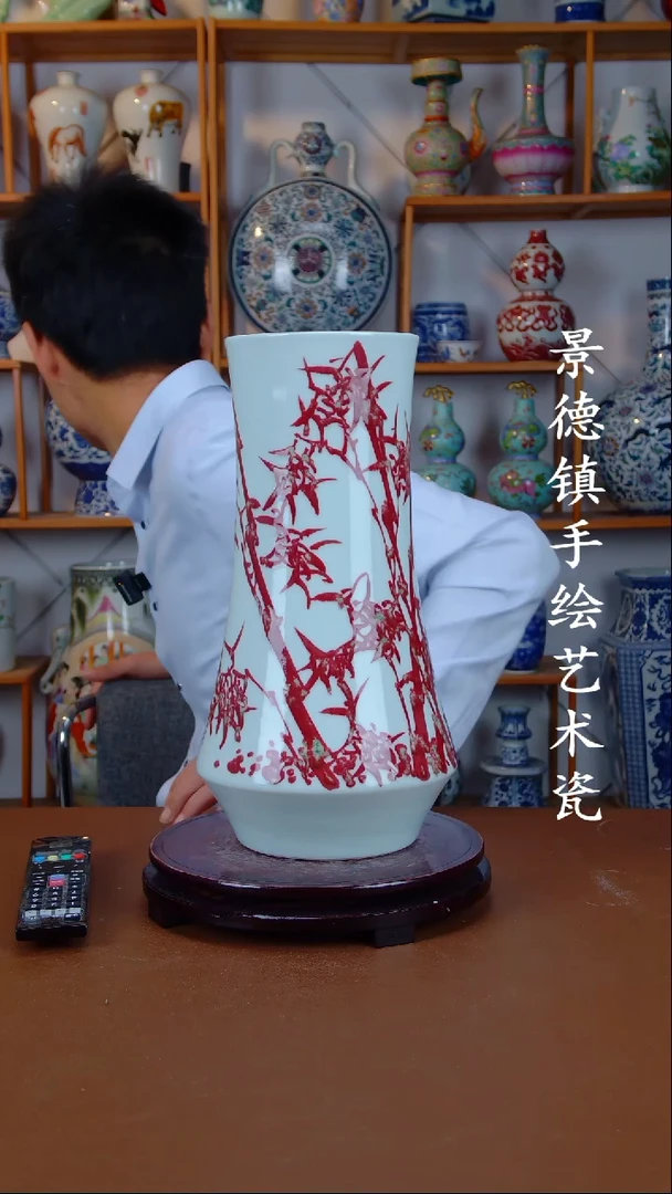 瓶景德镇手工手绘陶瓷摆件38