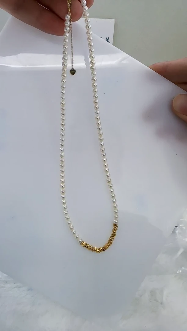 未镶嵌淡水珍珠DA珍珠项链 a768