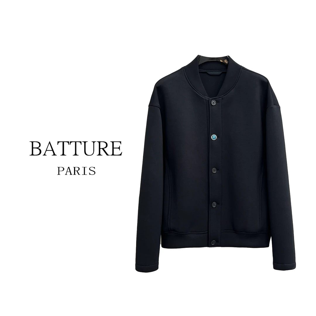 春季新款绿松石纽扣棒球服上衣时尚休闲日式情侣夹克立领外套1021