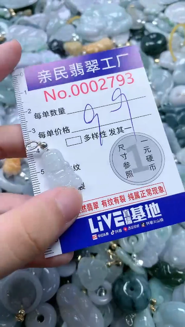 翡翠未镶嵌吊坠(不含链)2793