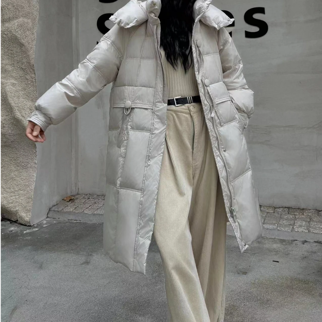 『鹅绒服H』新款简约设计款百搭时尚款休闲鹅绒服7703