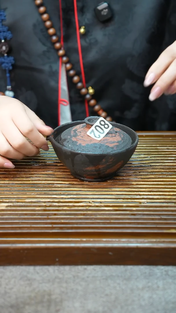 万古烧粗陶手工手做茶具
