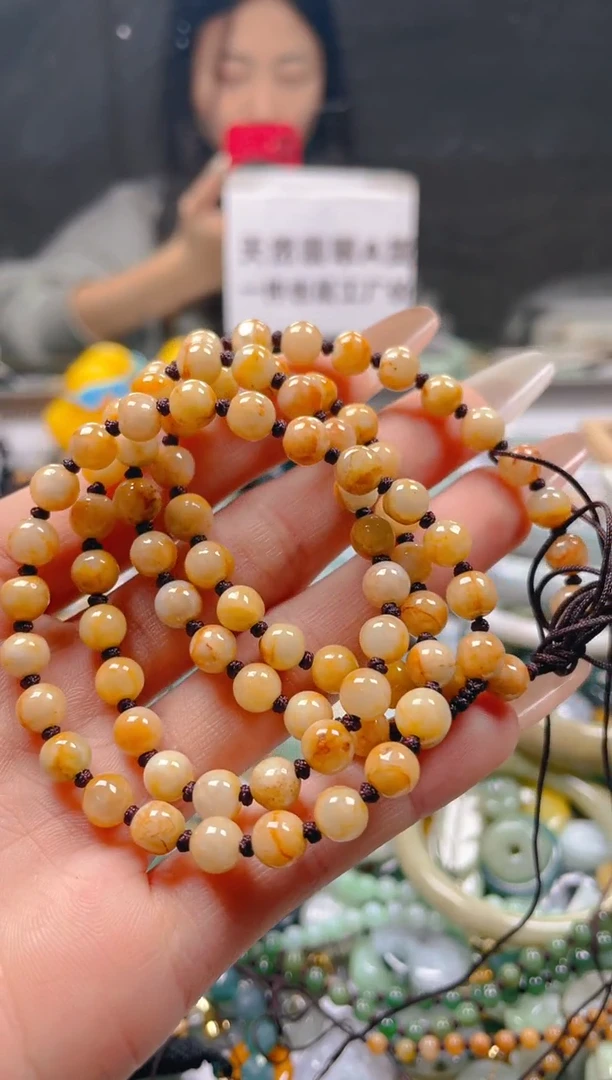 【闪购商品】翡翠颈饰未镶嵌6-7MM/J/翡翠A货一图一物