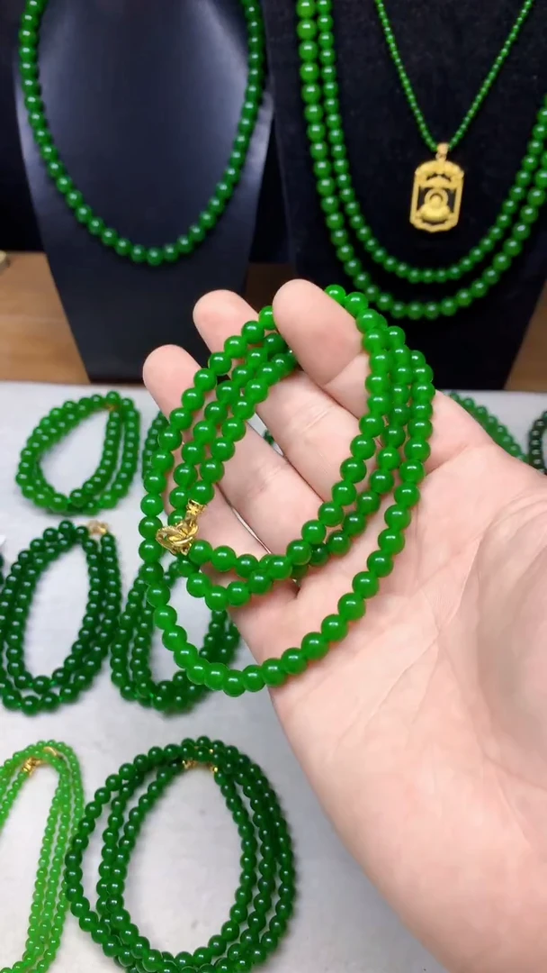 项链未镶嵌和田玉（碧玉）卡6的