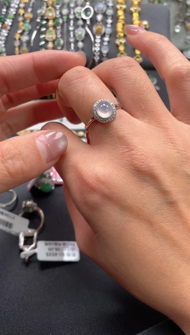 【闪购商品】翡翠戒指银S925镶嵌11111--1