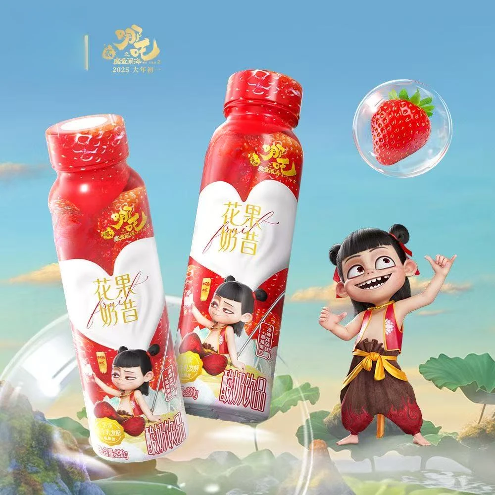 【25年11月到期】哪吒联名花果奶昔风味饮品230g*1瓶