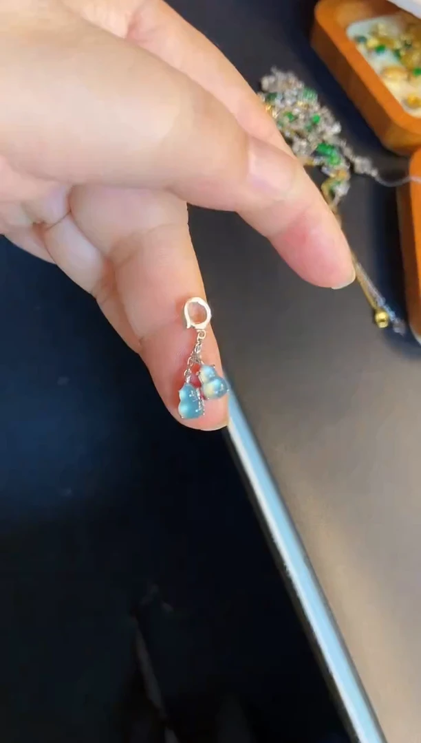 吊坠(不含链)银S925镶嵌翡翠1