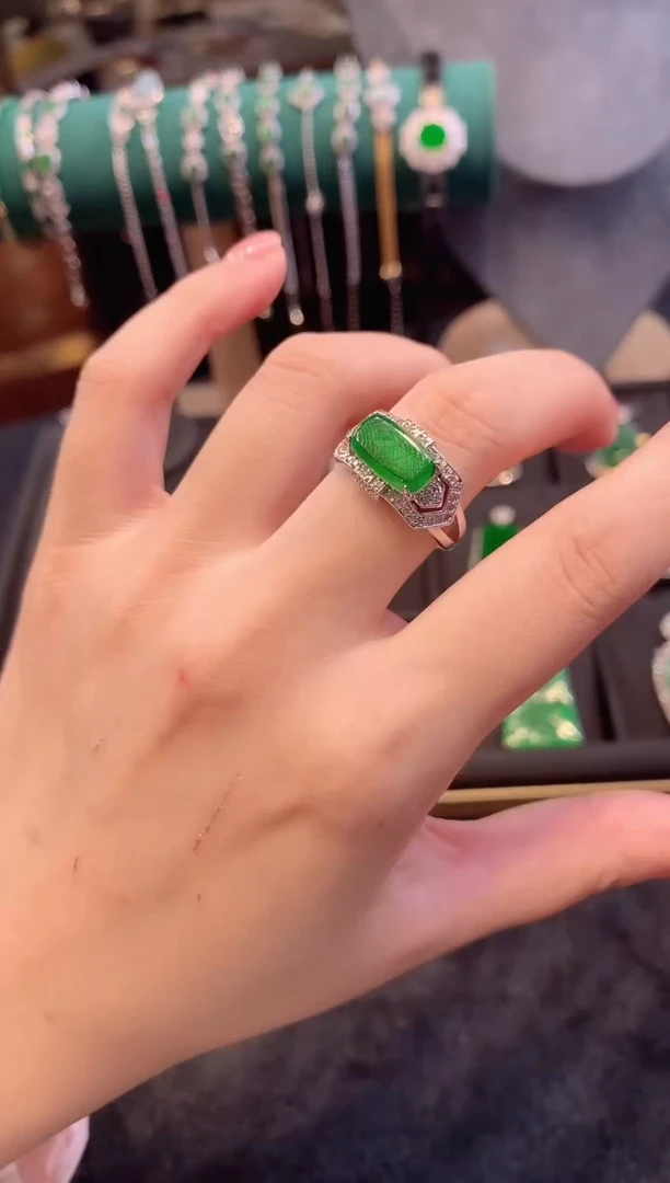 翡翠戒指合金多样性发/一件