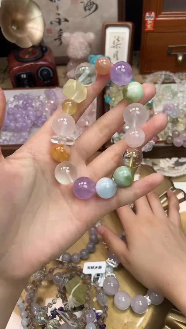 水晶手链未镶嵌343手串