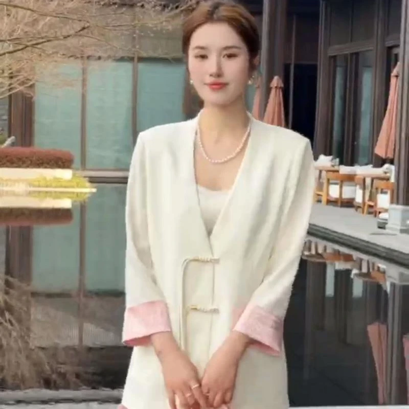 休闲百搭国风短外套10DYS110W0877