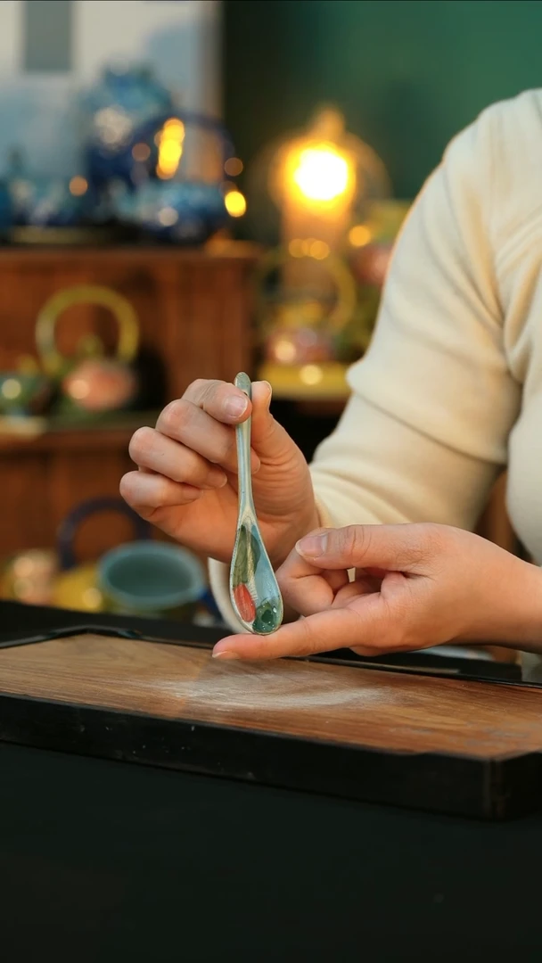 【闪购商品】杯手绘心瓷陶瓷浮力