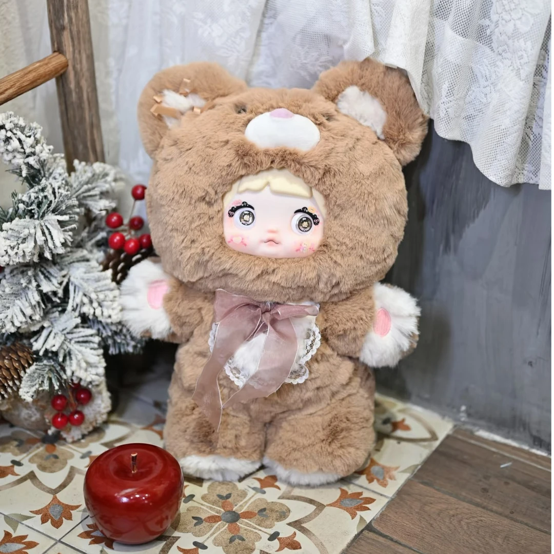 Nommi晚安小熊400%毛绒公仔盲盒可爱女生礼物治愈装饰潮玩送女友