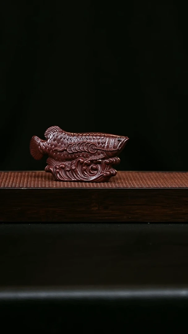 紫砂茶宠宜兴紫砂金龙鱼茶宠