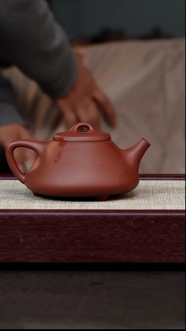 茶杯紫砂小红泥子冶石瓢