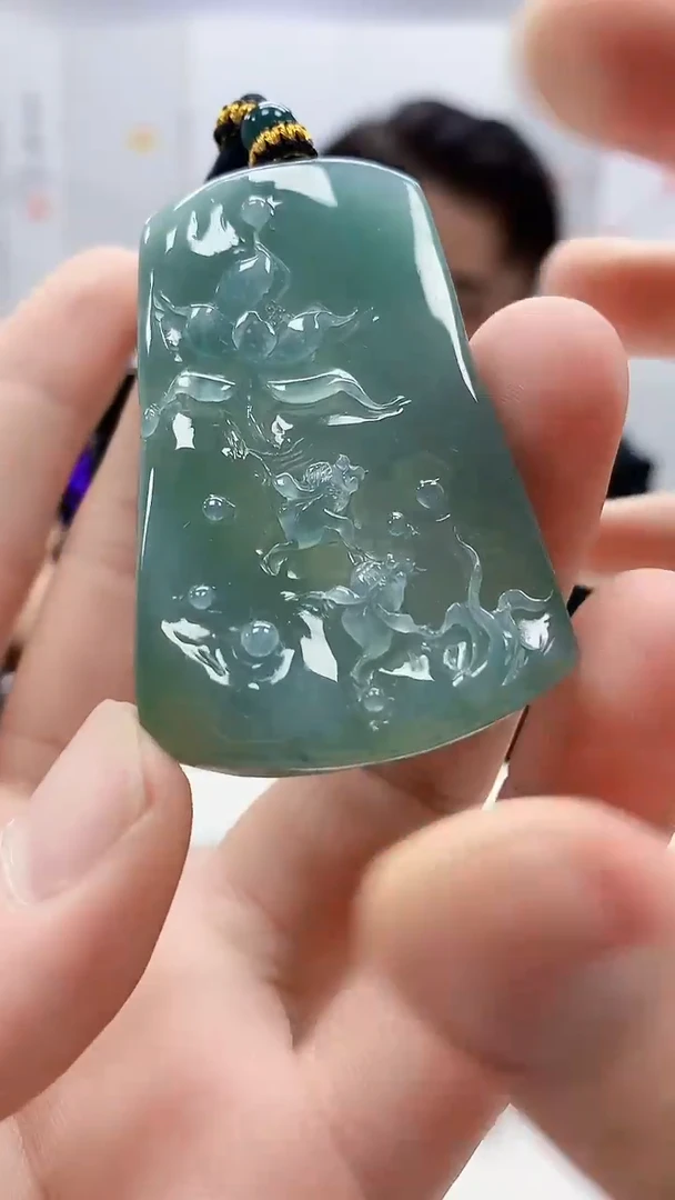 定制翡翠未镶嵌5060bb-毛货挂件18