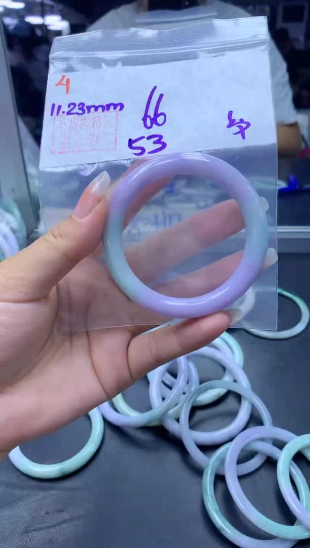 未镶嵌定制翡翠4手镯53纹+66元+拍一发一