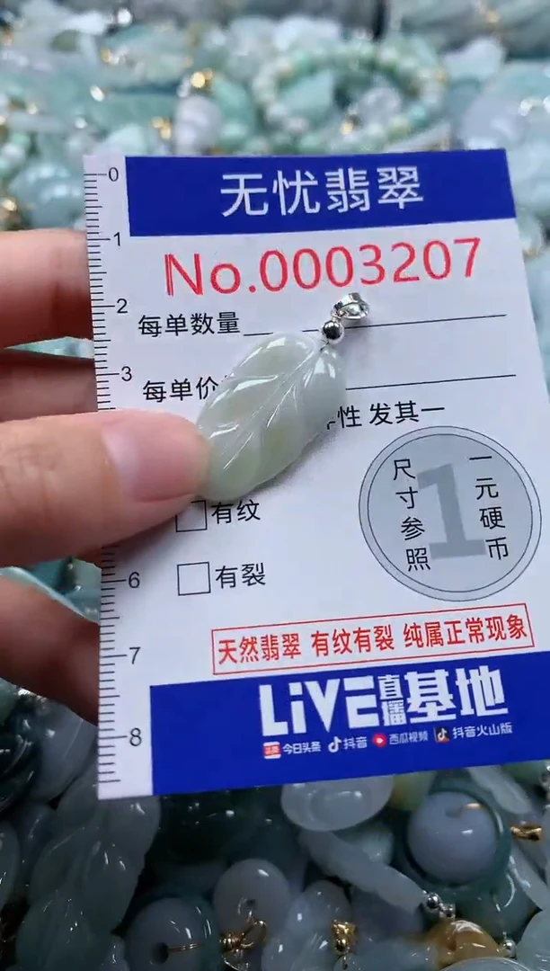 翡翠未镶嵌吊坠(不含链)3207