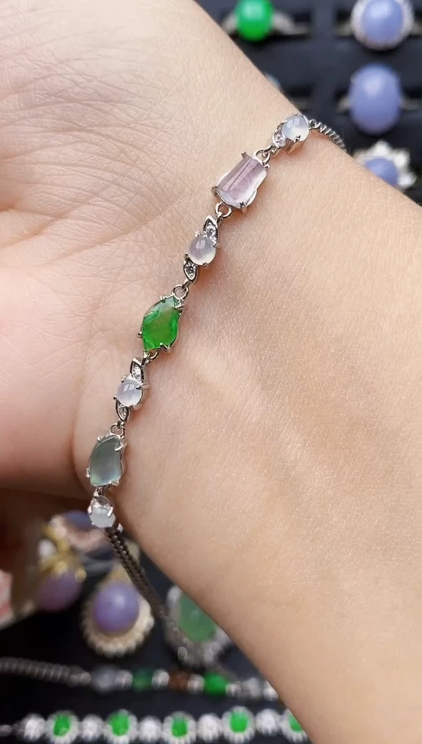 银S925镶嵌戒指翡翠1598