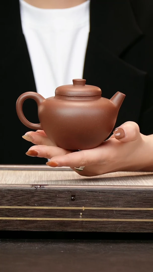 茶壶紫砂原矿紫泥 宫灯壶