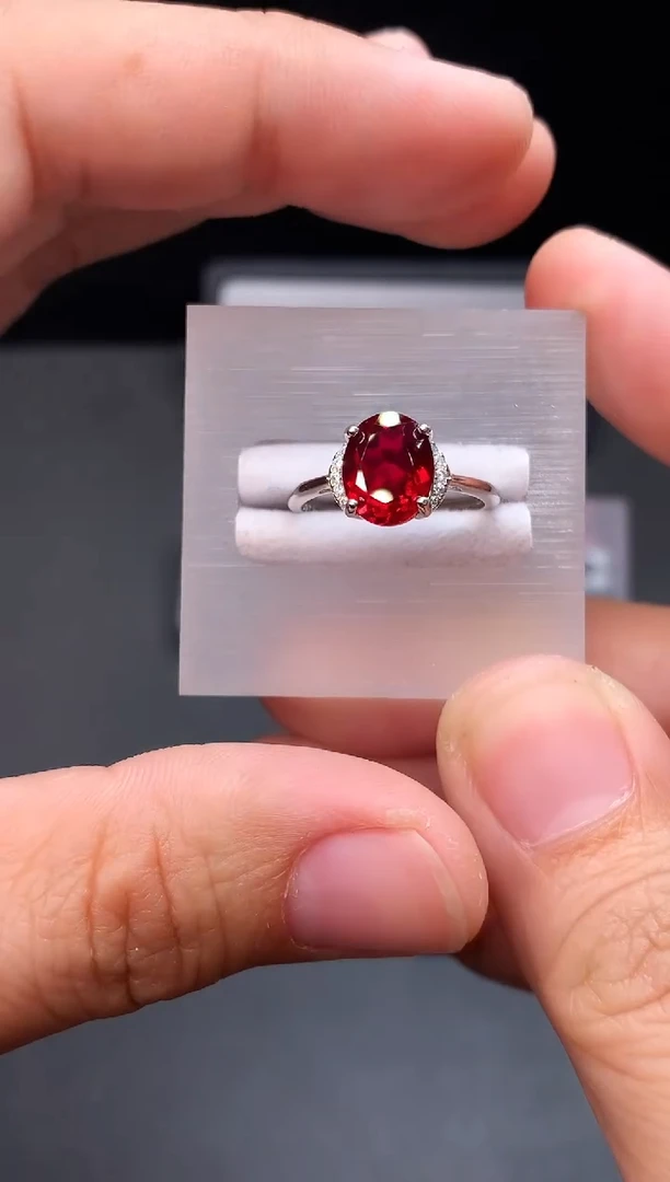 颈饰银S925镶嵌红宝石111