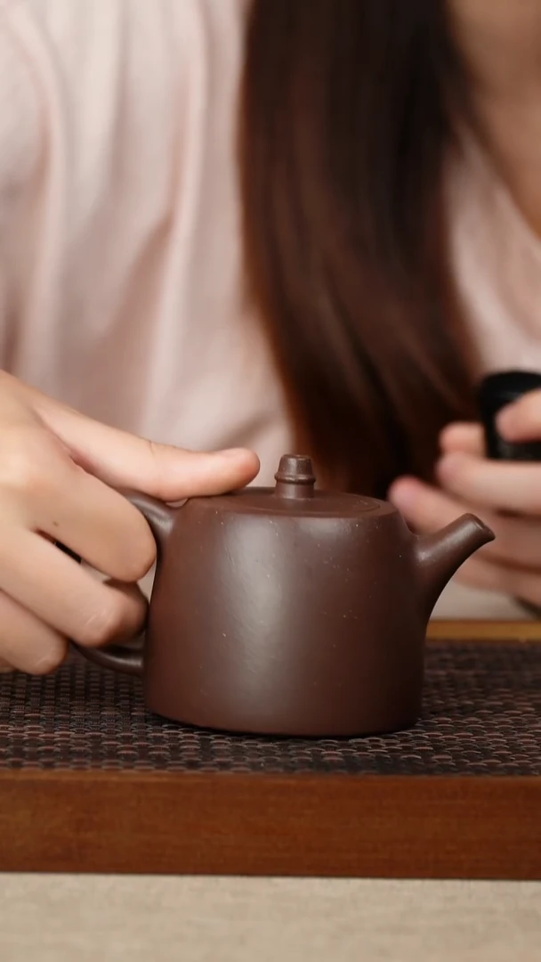 茶壶紫砂汉铎 紫泥 180cc